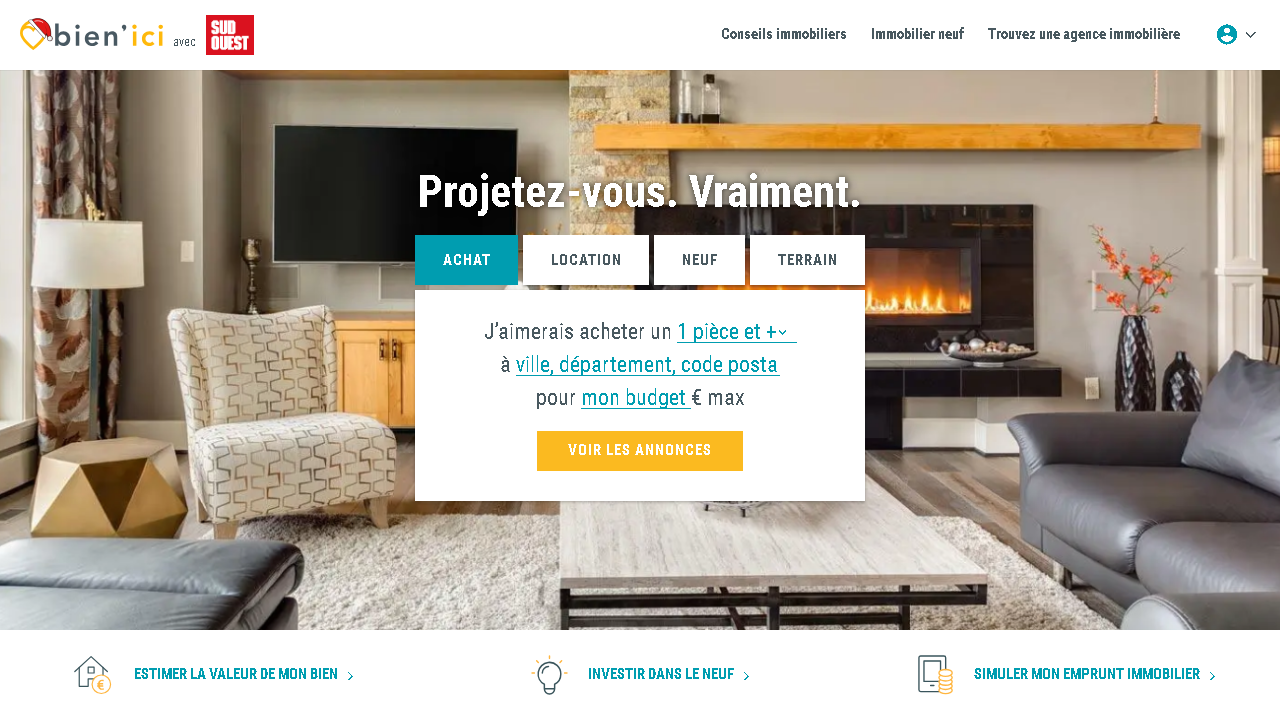 Capture d'écran de http://www.sudouest-annonces.com/immobilier/ 